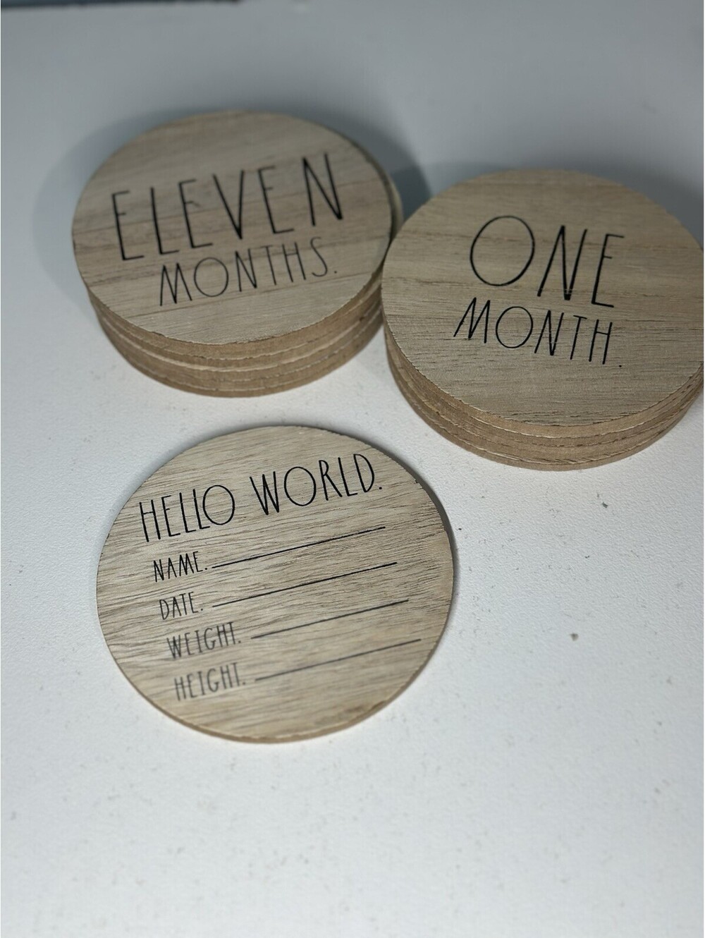Rae Dunn 13 Piece Baby Milestone Month Discs for Photos